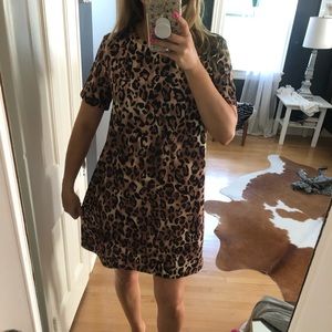 Zara leopard shift dress